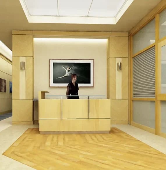 Office reception and cabin