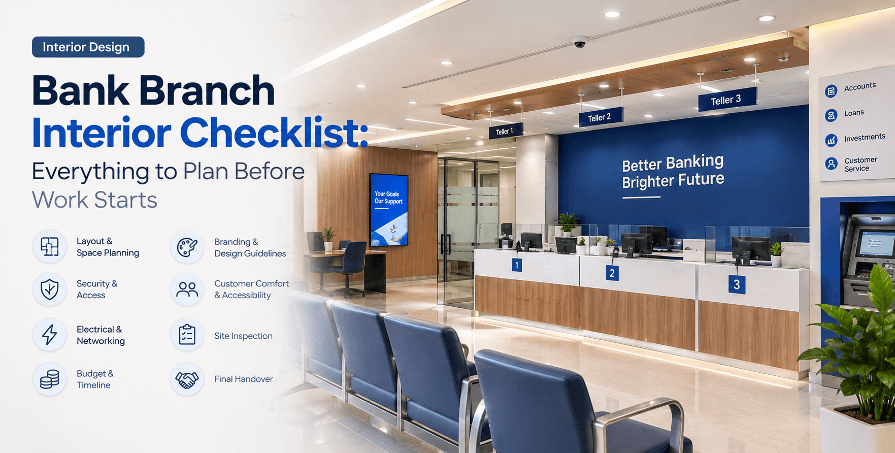 Bank Branch Interior Checklist: Everything to Plan Before Work Starts